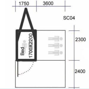Anhängerzelt XL, inkl. Vorzelt – Bild 8