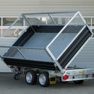 Humbaur HTK 3500.31 STAHL E-Pumpe, Gitteraufsatz, Rampen, Stützen – Bild 7