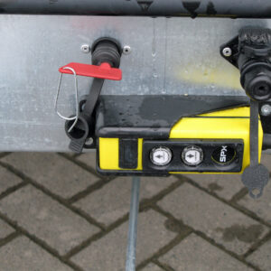 Humbaur HTK 3500.31 STAHL E-Pumpe, Gitteraufsatz, Rampen, Stützen – Bild 10