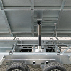 Humbaur HTK 3500.31 STAHL E-Pumpe, Gitteraufsatz, Rampen, Stützen – Bild 11