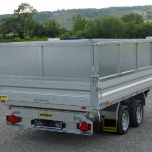 Humbaur HTK 3500.37 ALU E-Pumpe, Stahlblechaufsatz 600 mm – Bild 3