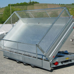 Humbaur HTK 3500.41 ALU Tridem Gitteraufsatz, Rampen, Stützen – Bild 6