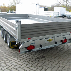 Humbaur HTK 3500.41 STAHL Tridem 3 Achser NEU – Stahlbordwand Schwarz – Bild 8